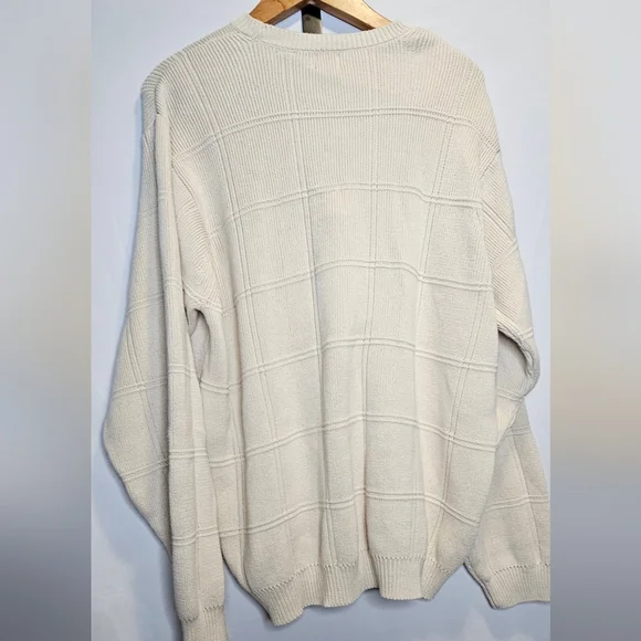 Arrow Cream Color Cotton Knit Sweater - Picture 4 of 6